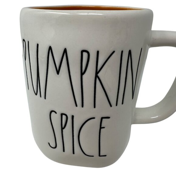 Rae Dunn Pumpkin Spice Mug Large Coffee Cup Ceramic Magenta LL Farmhouse Gift - Picture 6 of 7